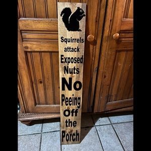 Wood sign